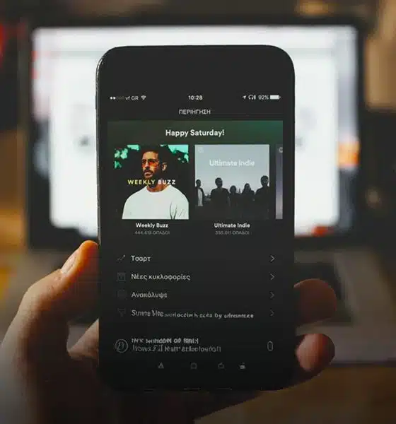 Mendengarkan musik dari platform Streaming Musik