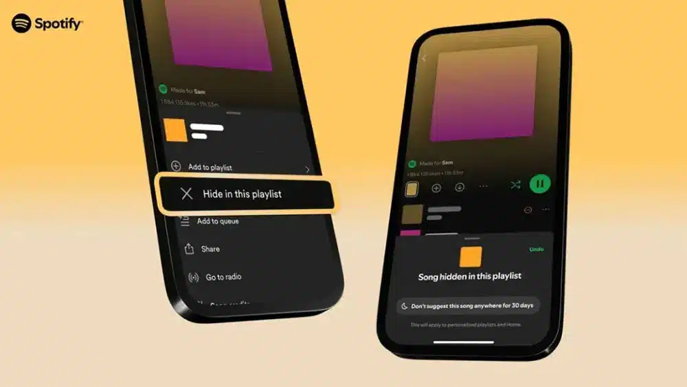 Spotify Fitur Hide