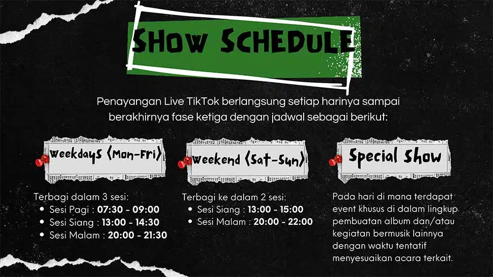 Ichary Live Schedule