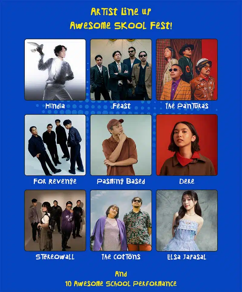Pengisi acara Festival AWESOME SKOOL FEST 2025