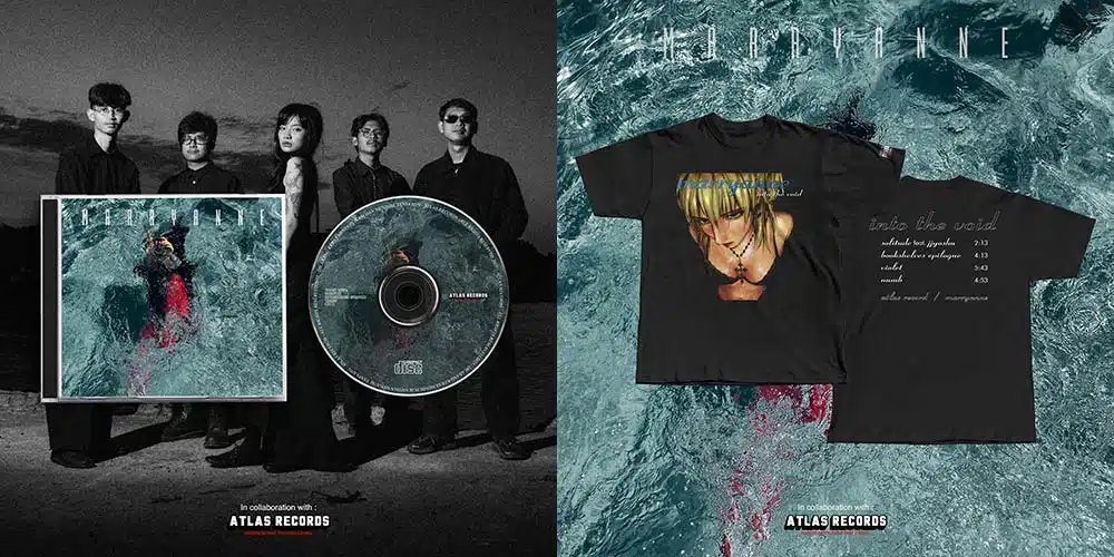 CD dan merchandise Into The Void