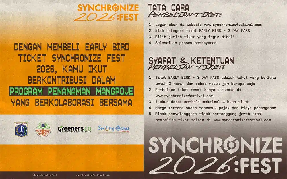 Synchronize Fest 2026 Tiket Early Bird