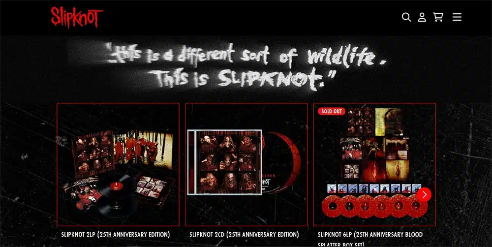 Slipknot Online Store