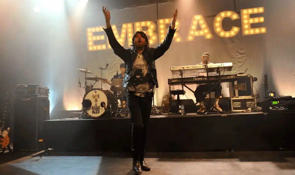 Embrace on stage
