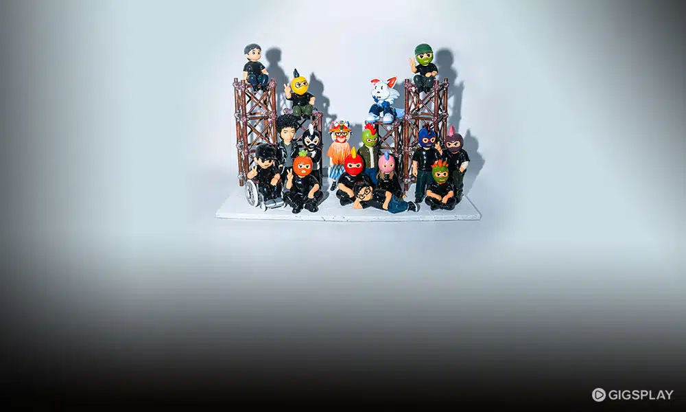 Dongker miniatur Lautan Bunga Warna Terang