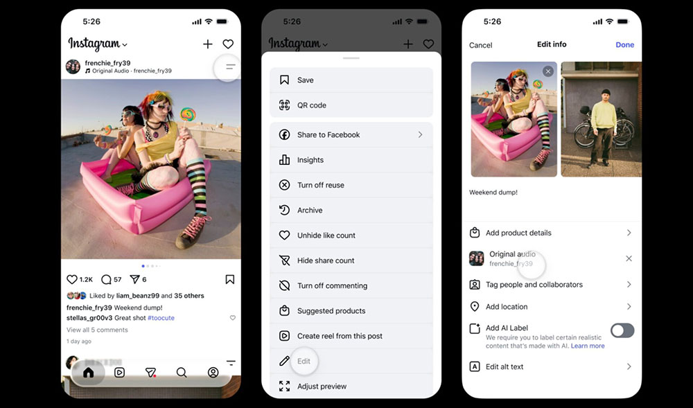 Fitur Replace Audio Instagram